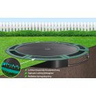 Flat to the ground Trampolin Capital Play 366 Grün