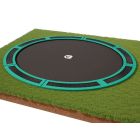 Flat to the ground trampolin Capital Play 427 Grün