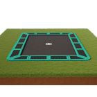 Flat to the ground Trampolin Rechteck Capital Play 335 x 244 Grün