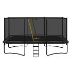 Rechteckige trampolin Magic Circle Pro Grau 525 x 305 cm mit sicherheitsnetz