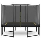 Rechteckige Trampolin Magic Circle Pro Black 214 x 305 cm mit sicherheitsnetz