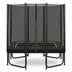Rechteckige Trampolin Magic Jump 153 x 214 cm Black mit Sicherheitsnetz