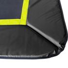 Rechteckige Trampoline Randabdeckung Flat to the Ground Schwarz Magic Circle Pro 214 x 305 cm