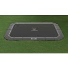 Flat to the ground Trampolin Rechteck Magic Circle Pro Grau 430x305 cm