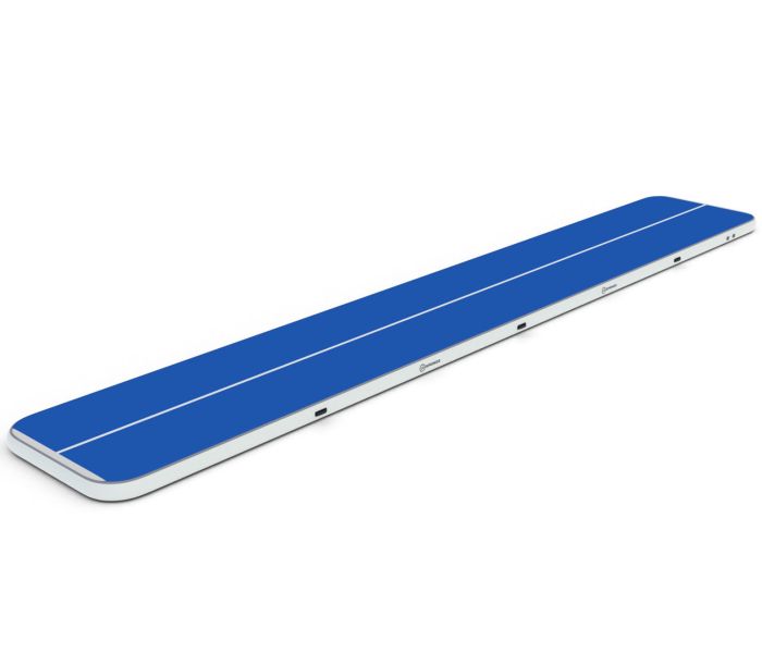 Airtrack 12spring 1500x200x20 cm Plus Blauw/wit