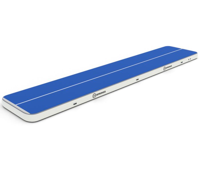 Airtrack 12spring 1500x200x30 cm Pro Blauw/wit