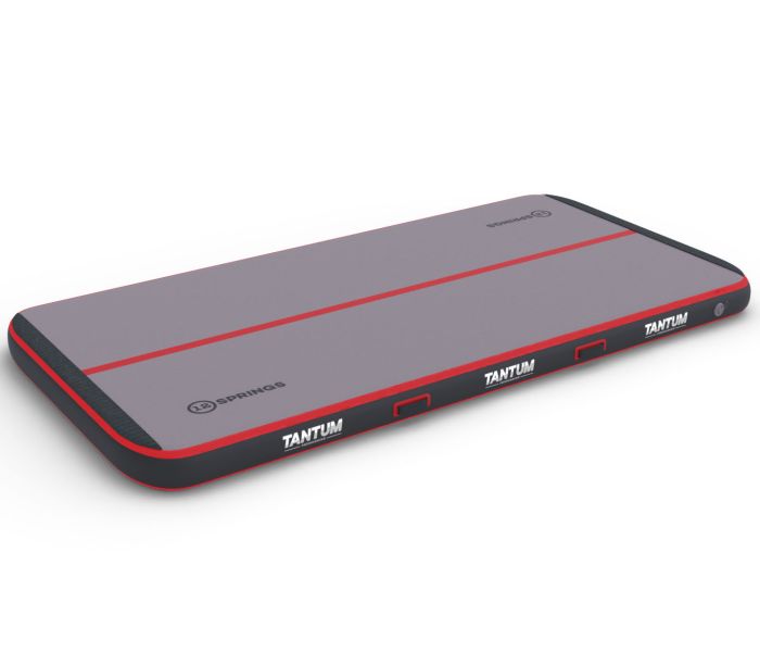 Airtrack 12spring 300x150x15 cm Comfort Zwart/Rood Tantum