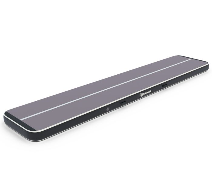 Airtrack 12spring 500x100x20 cm Plus Zwart/grijs