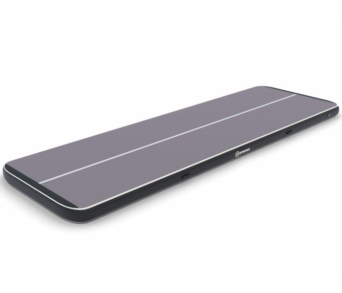 Airtrack 12spring 600x200x20 cm Plus Zwart/grijs