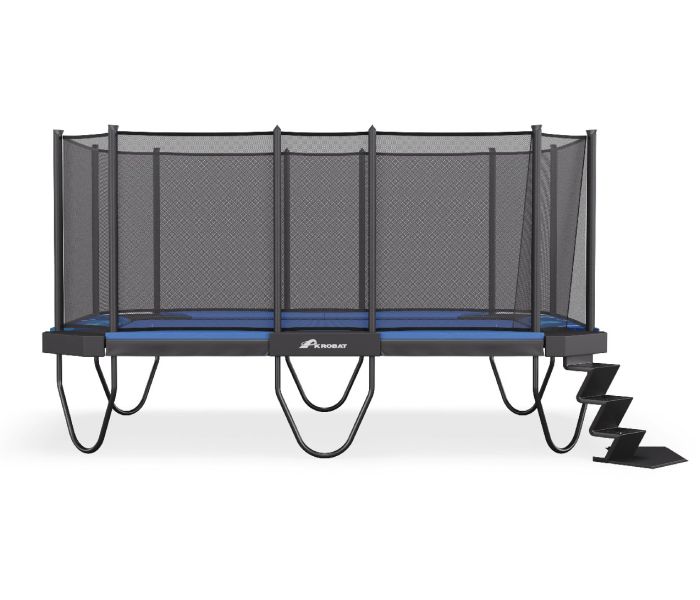 Akrobat XCITYX Rechthoekige Trampoline 520x365 cm met veiligheidsnet