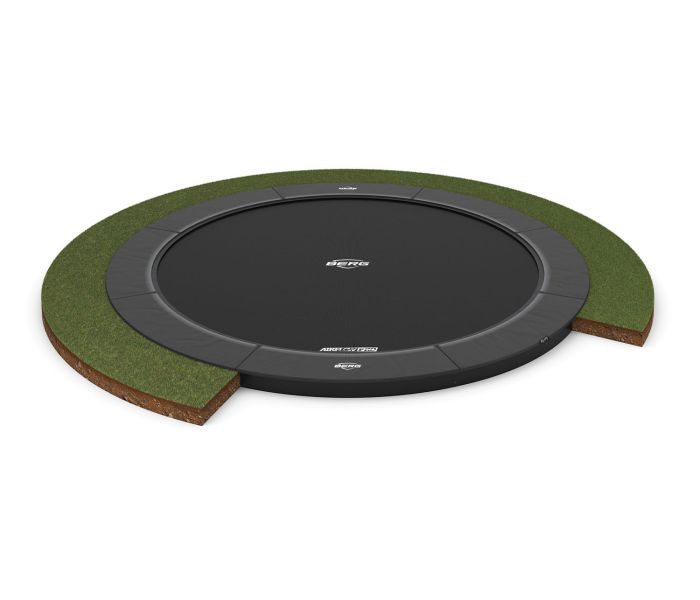 BERG FlatGround Trampoline Elite 330 grijs