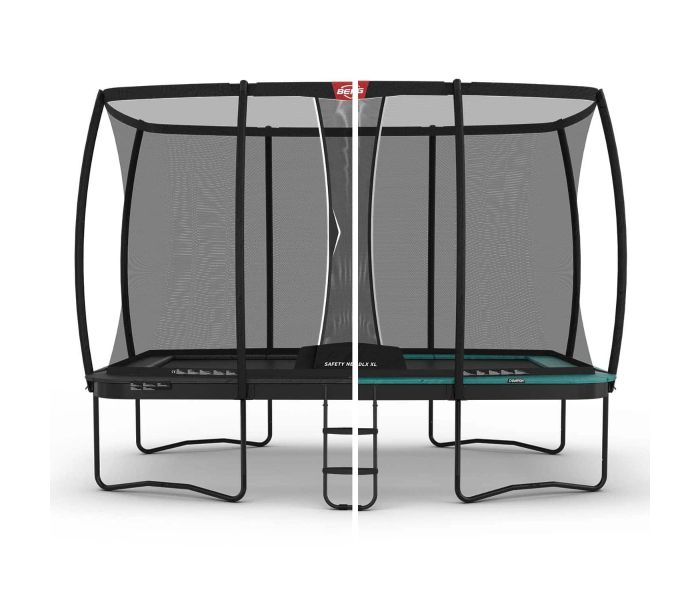 Berg Ultim Champion Rechteckige Trampolin 410x250 cm mit sicherheitsnetz deluxe XL