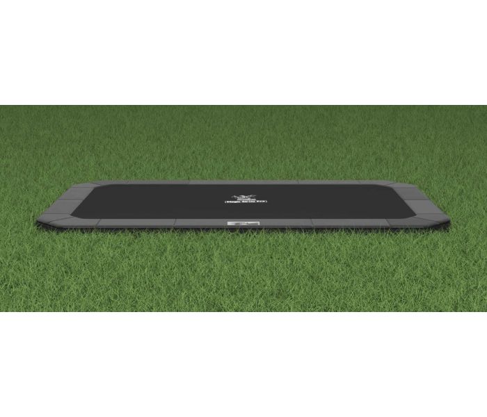 Flat to the ground Trampolin Rechteck Magic Circle Pro Grau 525x305 cm