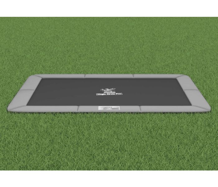 Flat to the ground Trampoline Rechthoekig Magic Circle Pro Grey 214x305 cm