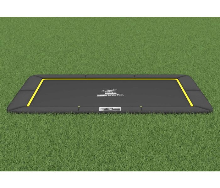Flat to the ground Trampoline Rechthoekig Magic Circle Pro Zwart 214x305 cm