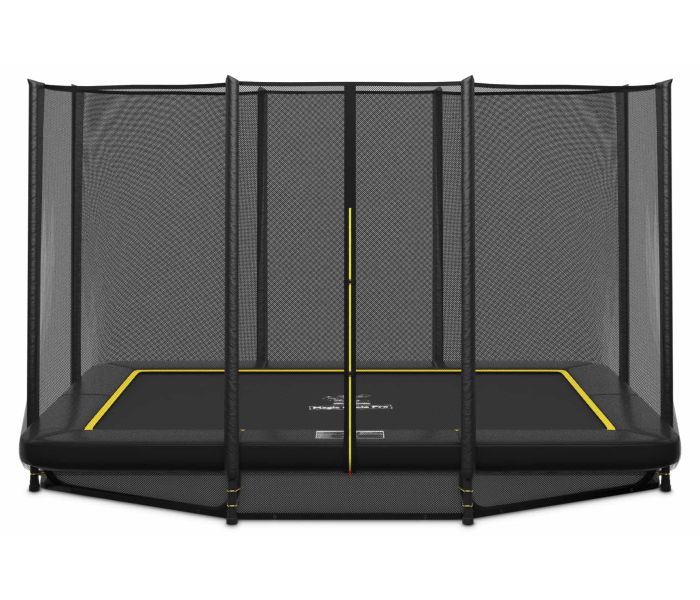 Ingraaf Trampoline Magic Circle Pro Black 214 x 305 cm met veiligheidsnet