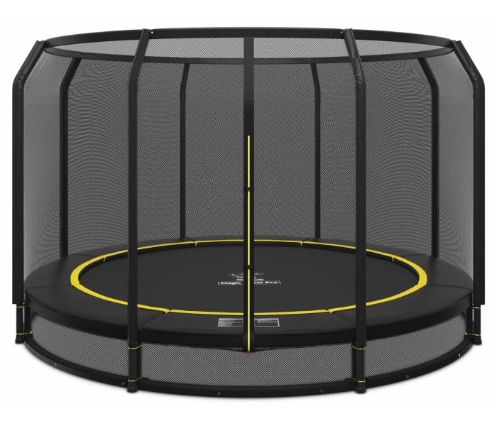 Ingraaf Trampoline Magic Circle Pro Black 410 cm met veiligheidsnet