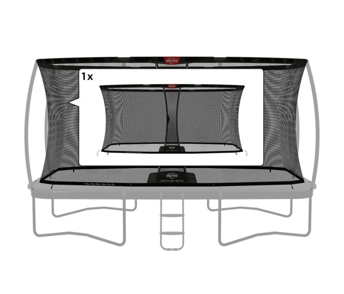 Los veiligheidsnet voor rechthoekige Berg Ultim deluxe XL trampoline 410x250 cm