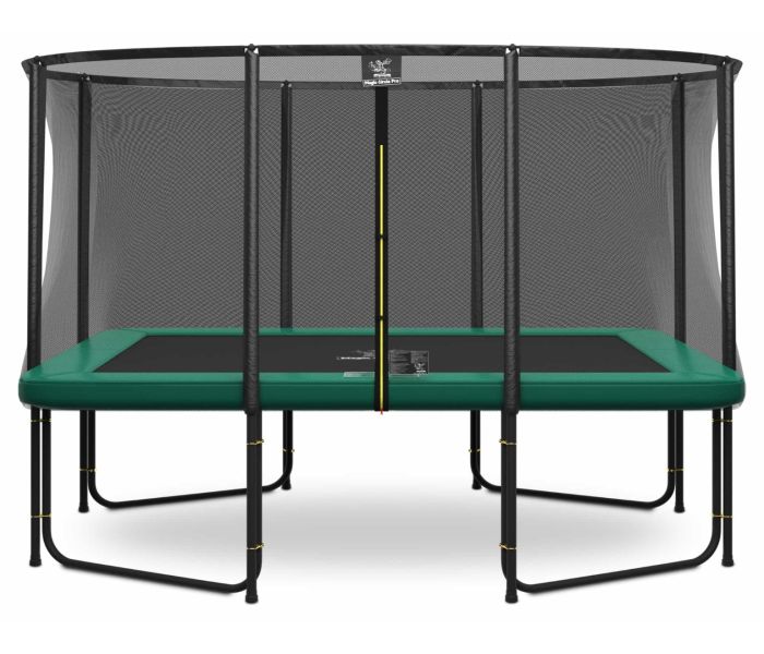 Magic Circle Pro Fiber Rechthoekige Trampoline 244 x 366 cm met veiligheidsnet