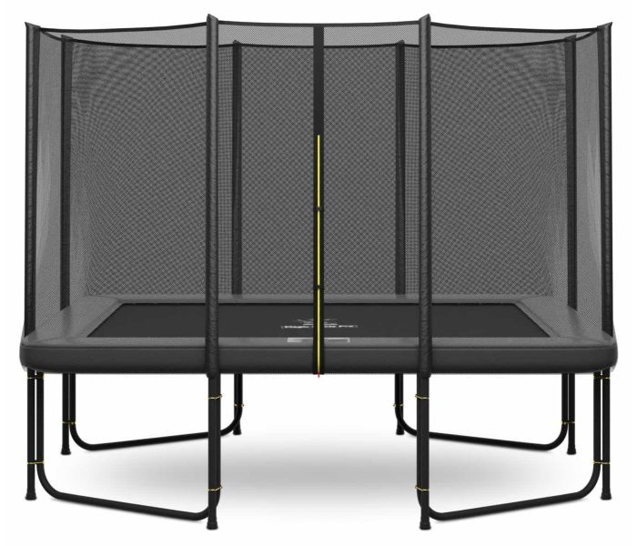 Magic Circle Pro Grey Rechthoekige Trampoline 214 x 305 cm met veiligheidsnet