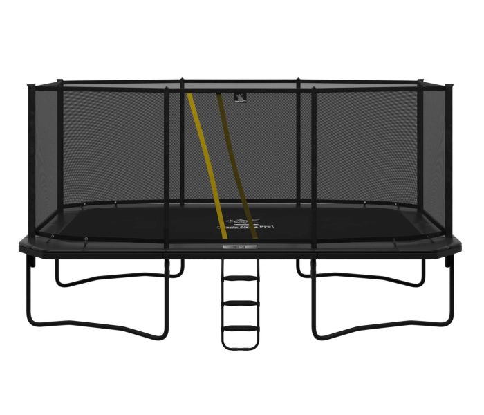 Rechteckige trampolin Magic Circle Pro Grau 525 x 305 cm mit sicherheitsnetz