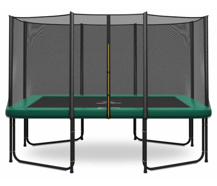 Magic Circle Pro Rechthoekige Trampoline 244 x 366 cm Groen met veiligheidsnet