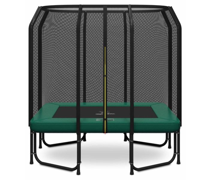 Magic Jump Fiber Rechthoekige Trampoline 153 x 214 cm Groen met Veiligheidsnet