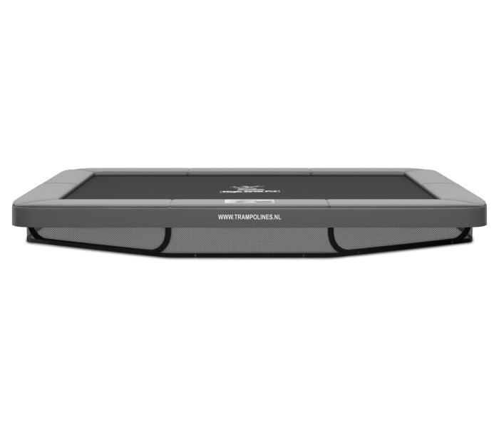 Rechthoekige Ingraaf Trampoline Magic Circle Pro Grey 244 x 366 cm