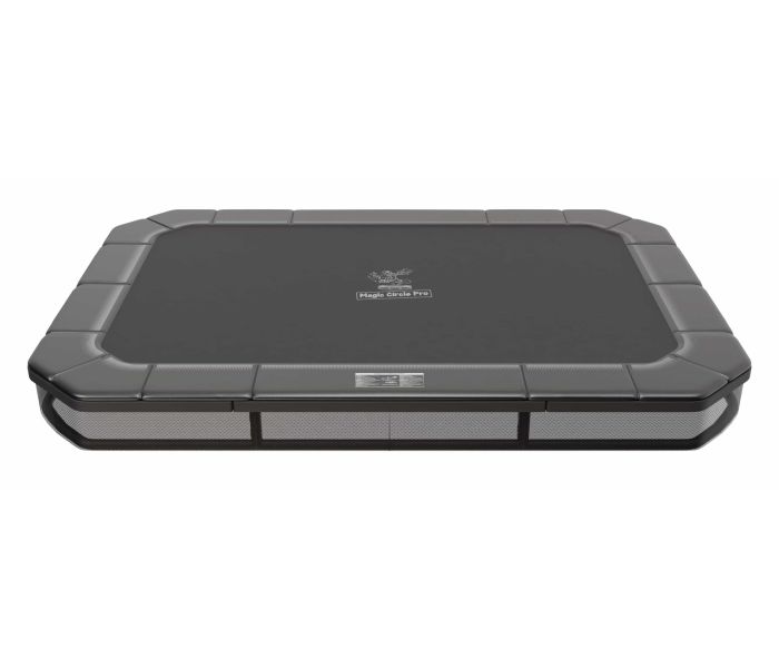 Rechteckige Bodentrampolin Magic Circle Pro Grau 430 x 305 cm