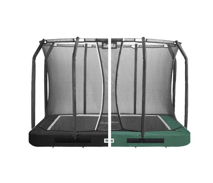 Salta Premium Ground rechthoekige Ingraaf Trampoline 153 x 214 met veiligheidsnet