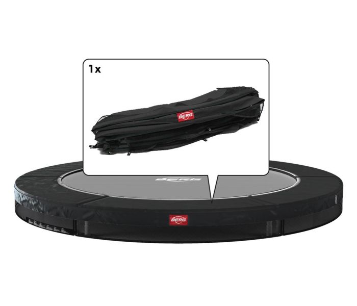 Trampoline Rand Berg Favorit inground 380 cm Zwart