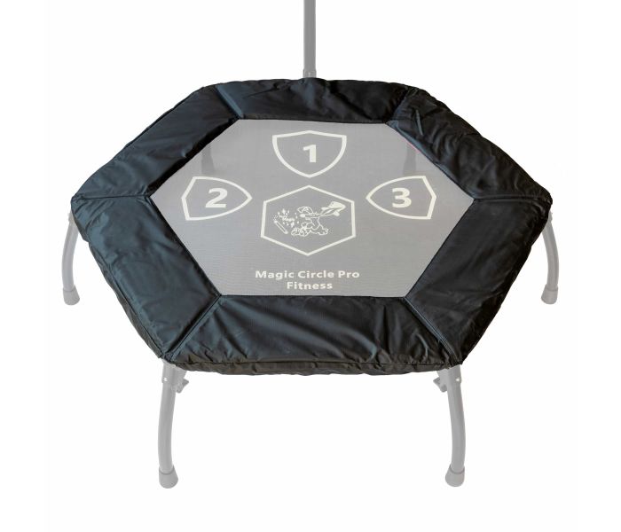 Trampolin Randabdeckung Fitness Magic Circle Pro Schwarz 100 cm Hexagon