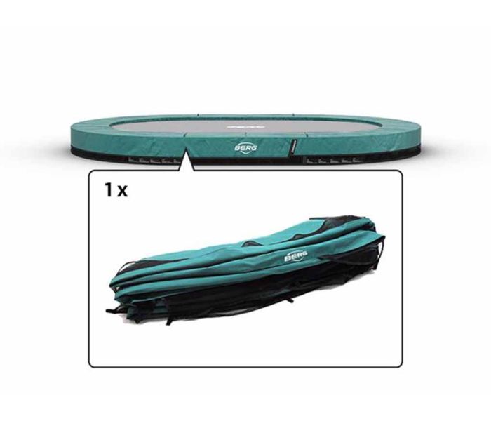 Trampoline Rand ovaal Berg Champion Grand inground 350x250 cm Groen