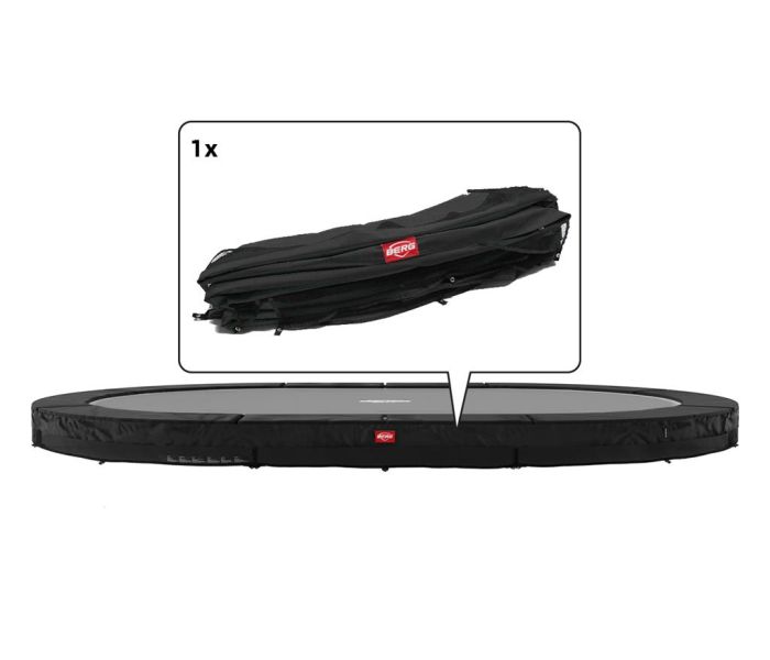 Trampoline Rand ovaal Berg Favorit Grand inground 520x345 cm Zwart