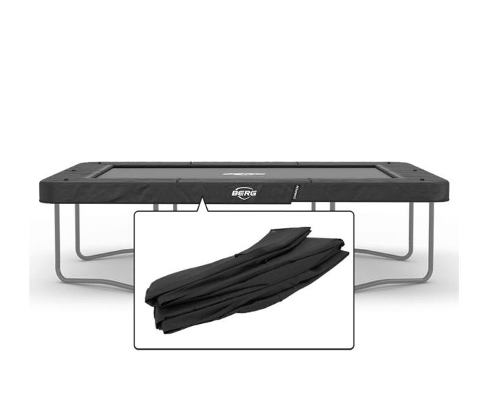 Rechteckige Trampoline Randabdeckung Berg Champion Ultim 330x220 cm Grau