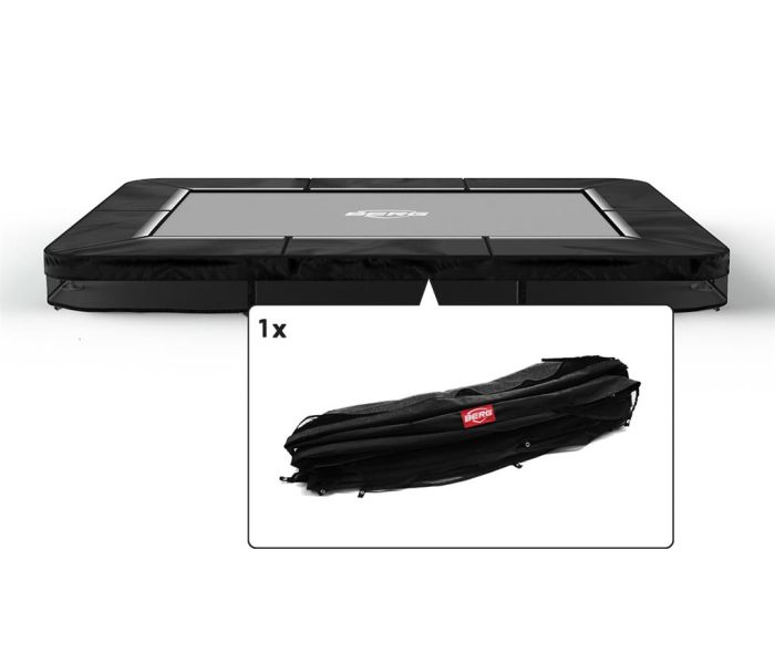 Trampoline Rand Rechthoekig Berg Favorit Ultim inground 280x190 Zwart