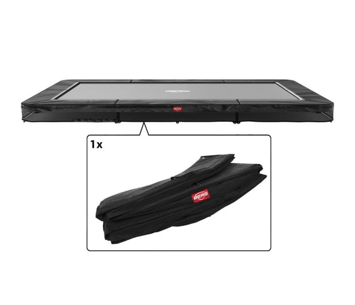 Trampoline Rand Rechthoekig Berg Favorit Ultim inground 410x250 Zwart